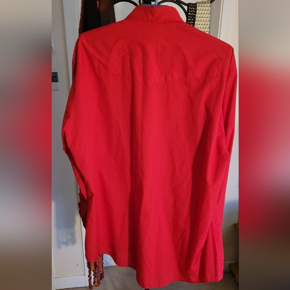 Vintage Red Snap-Button Westernwear Shirt - Picture 7 of 7